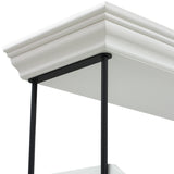 ホワイト色ディスプレイシェルフキャビネット ディテール写真