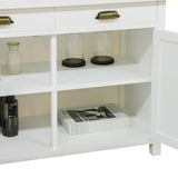 ホワイト色ディスプレイシェルフキャビネット ディテール写真