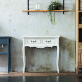 美容室にあるホワイト色サロン専用コンソール