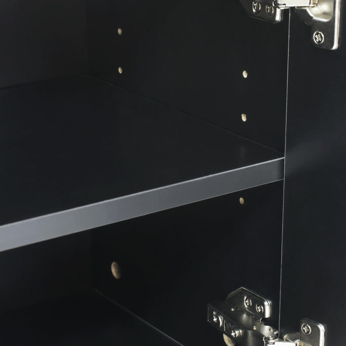 ダークグレー色ストック型キャビネット上台450mm