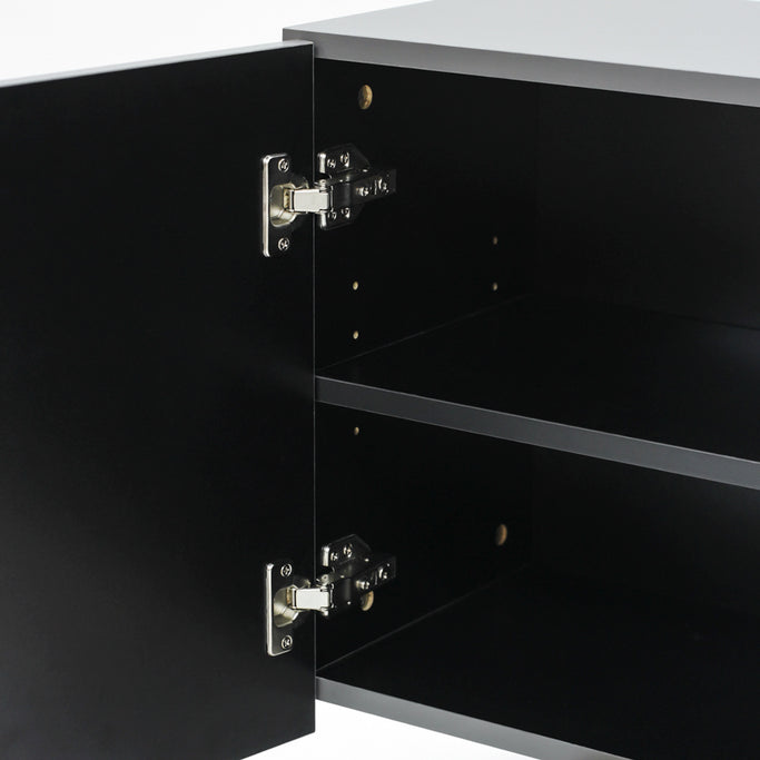 ダークグレー色ストック型キャビネット上台450mm