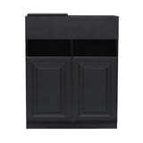 ブラック色モールディングありシャンプーキャビネット【下台】