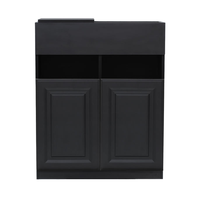 ブラック色モールディングありシャンプーキャビネット【下台】