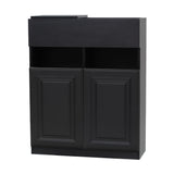 ブラック色モールディングありシャンプーキャビネット【下台】