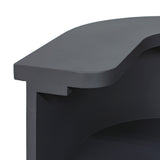 ダークグレー色おしゃれなレジカウンター【カミラ】ディテール写真