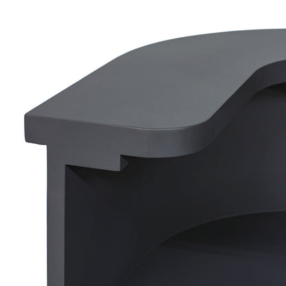 ダークグレー色おしゃれなレジカウンター【カミラ】ディテール写真