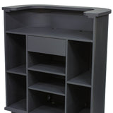 ダークグレー色おしゃれなレジカウンター【カミラ】ディテール写真