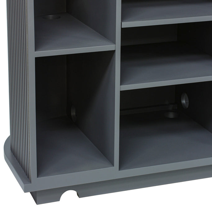 ダークグレー色おしゃれなレジカウンター【カミラ】ディテール写真