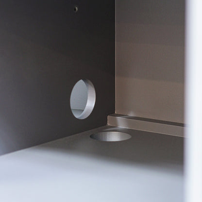 ダークグレー色おしゃれなレジカウンター【カミラ】ディテール写真