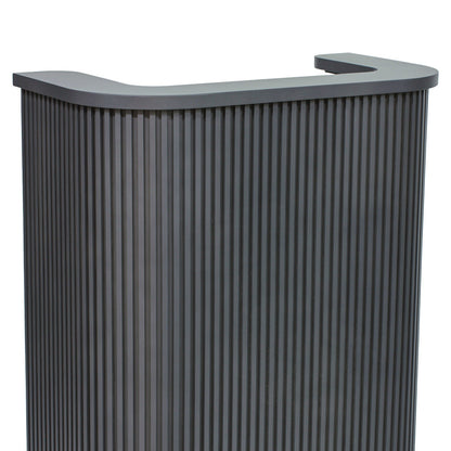 ダークグレー色おしゃれなレジカウンター【カミラ】ディテール写真