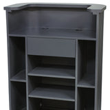 ダークグレー色おしゃれなレジカウンター【カミラ】ディテール写真