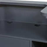 ダークグレー色おしゃれなレジカウンター【カミラ】ディテール写真