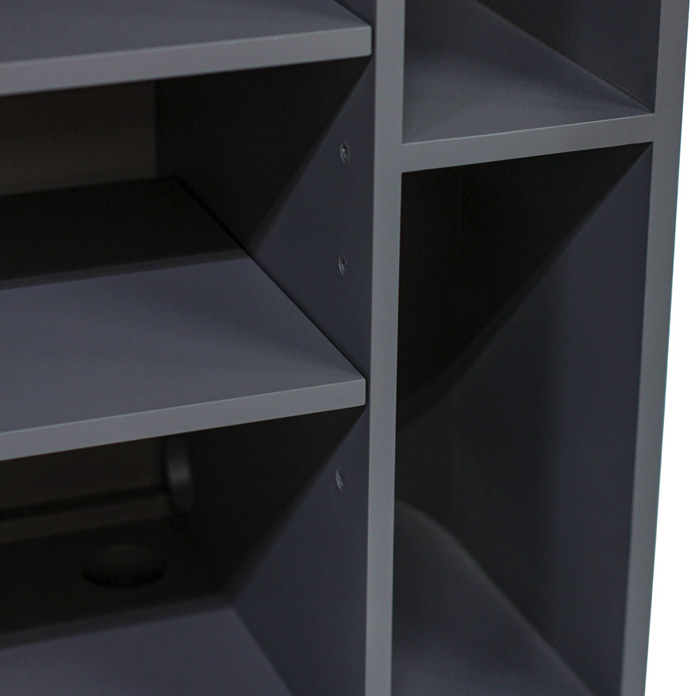 ダークグレー色おしゃれなレジカウンター【カミラ】ディテール写真