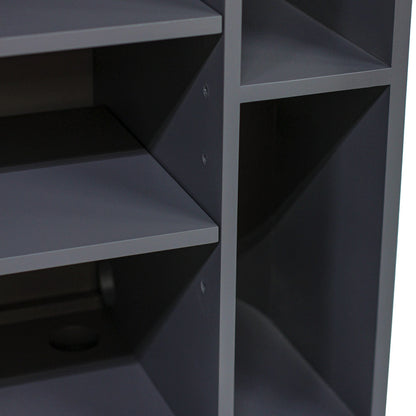 ダークグレー色おしゃれなレジカウンター【カミラ】ディテール写真