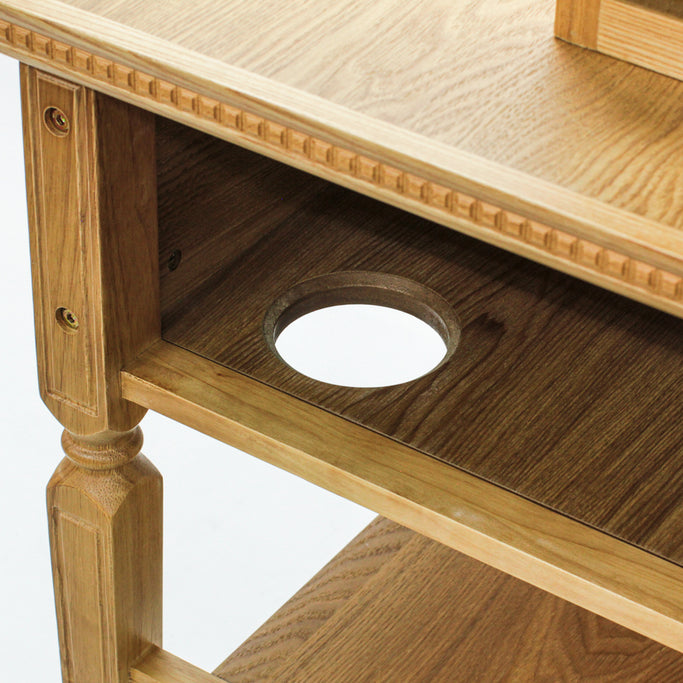 角脚ウッドドレッサー【アレシア】の詳細