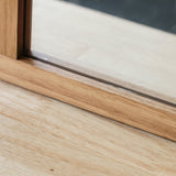 ナチュラルウッド色のウッドハンドミラーの詳細4