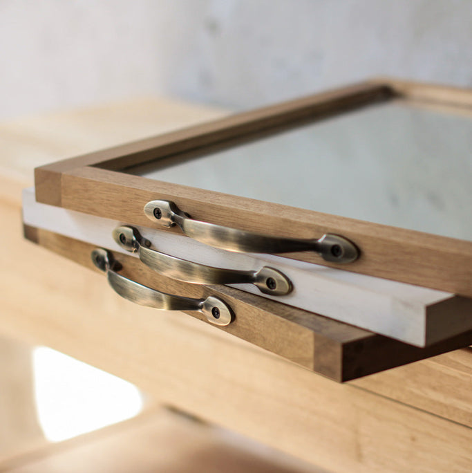 ウッドハンドミラーの詳細写真5