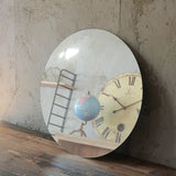 部屋にあるウォールアートミラー【サークル型】