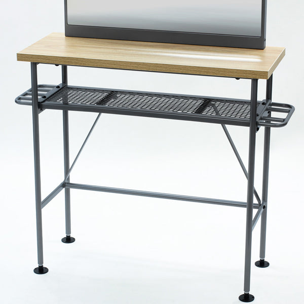 天板下に棚板付き