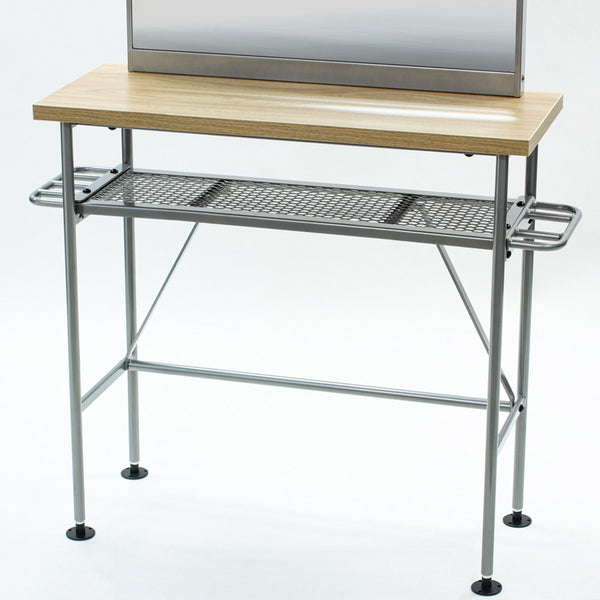 天板下に棚板付き