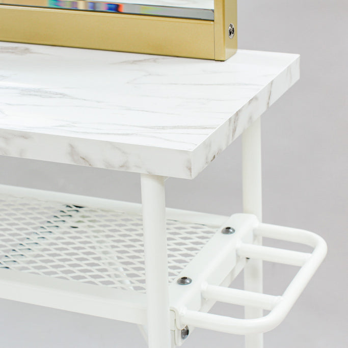 ゴールド×ストーン色アイアンドレッサーの詳細写真【ローガン】