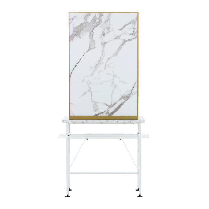 ベージュ色アイアンドレッサー【ローガン】