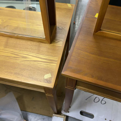 アウトレット ウッドドレッサーフェルドナ収納式 両面 OL1984 通常価格¥76,780