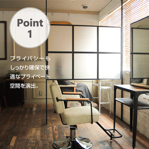 アイアンパーテーション用オプション鉄柱 BGA（2本１セット）