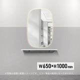 美容室用おしゃれなウォールアートミラー【MRO23】のサイズ：h1000xw650