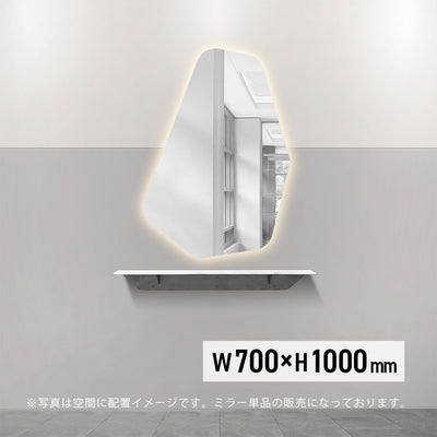 美容室用おしゃれなウォールアートミラー【MRO26】のサイズ：h1000xw700