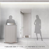 おしゃれな美容室にあるフレームレス壁面ミラー【MRO03】