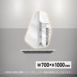 美容室用おしゃれなウォールアートミラー【MRO25】のサイズ：h1000xw700