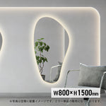 おしゃれなサロンにあるとウェーブミラー「ウォールミラー：MRO14」