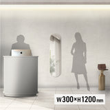 ウォールアートミラーロング1200mmの使用イメージ