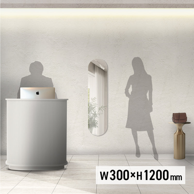 ウォールアートミラーロング1200mmの使用イメージ