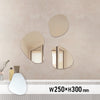 おしゃれなお手洗いにある小型サイズ壁掛け鏡【mro18】