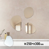 おしゃれなお手洗いにある小型サイズ壁掛け鏡【mro18】