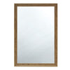 ナチュラルウッド色ウッド調 壁面ミラー