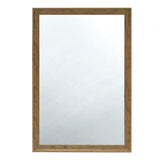 ナチュラルウッド色ウッド調 壁面ミラー