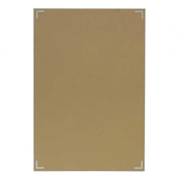 ホワイトウッド色ウッド調 壁面ミラー