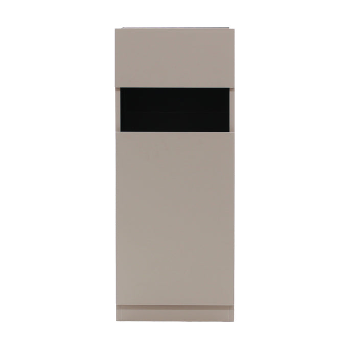 フラットシャンプーキャビネット　W405ｍｍシングル 【下台】ベージュグレー