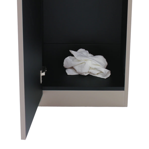 使用済みタオルは視界に入らない場所へ