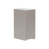 フラットシャンプーキャビネット上台405mm　ベージュグレー　斜め2