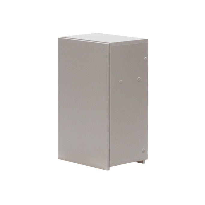 フラットシャンプーキャビネット上台405mm　ベージュグレー　斜め2