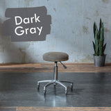 ダークグレー色鋲ありのスツール