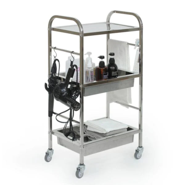 シンプルで実用性の高いステンレスワゴン