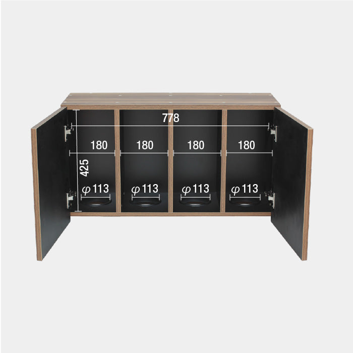 シャンプーキャビネット ダブルH450 ASG 上台