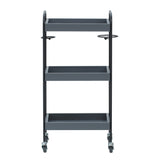 グレー色3段ウッドワゴン　裏面