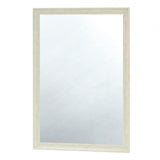 ホワイトウッド色ウッド調 壁面ミラー