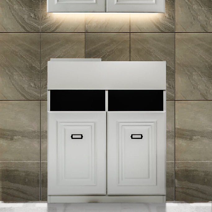 ホワイト色モールディングありシャンプーキャビネット【下台】